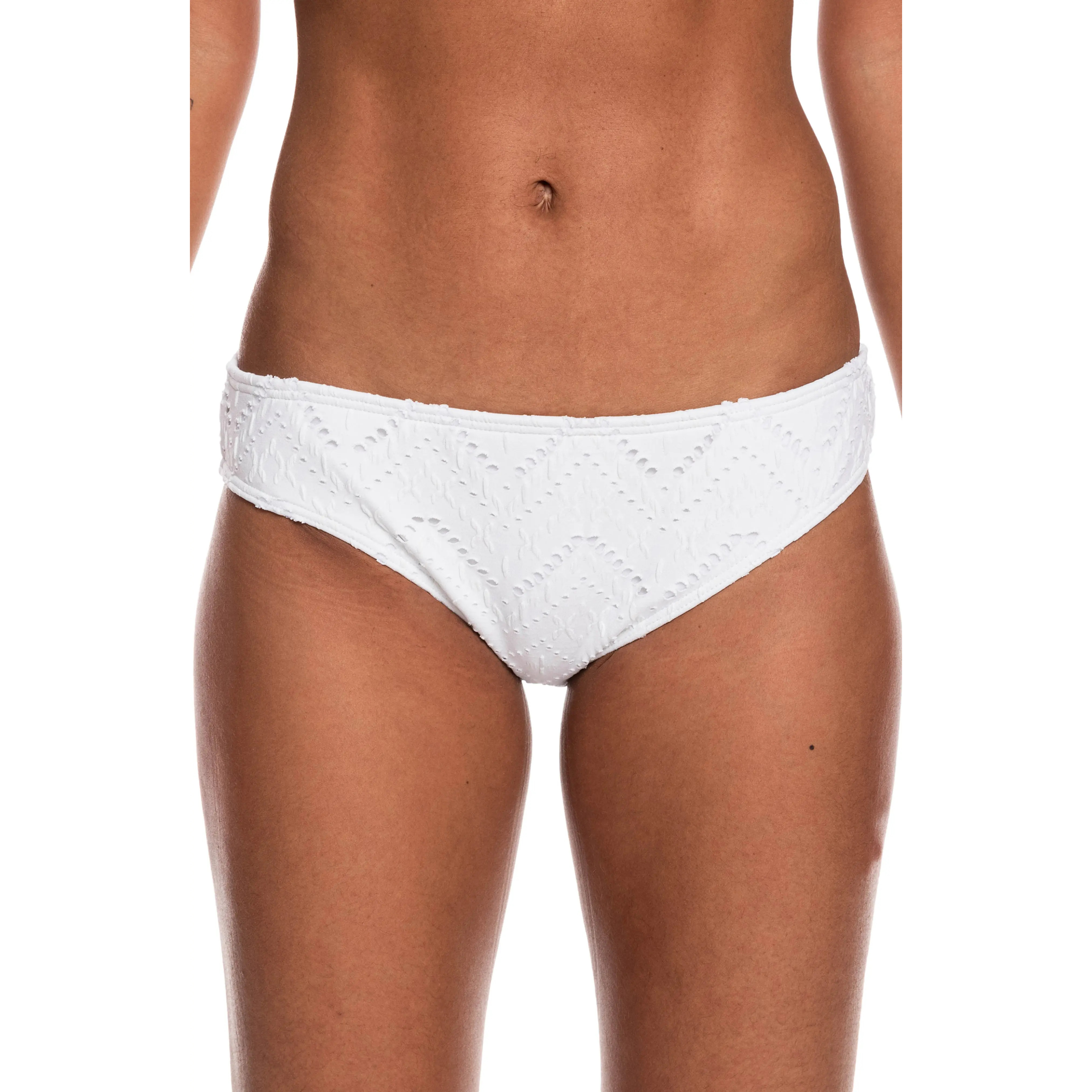 Roxy Women's White Hipster Crochet Bikini Bottoms Swim Xl Nwt